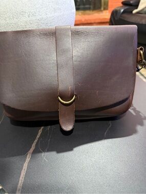 Women's Brown Leather Crossbody Bag - Classic Saddle Style love 41
